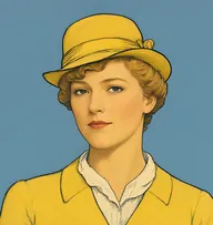 Illustrated portrait of Isabella
